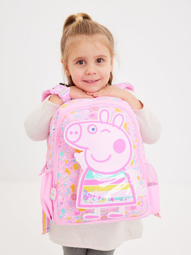 Smiggle: Peppa Pig Junior Character Backpack-Pink