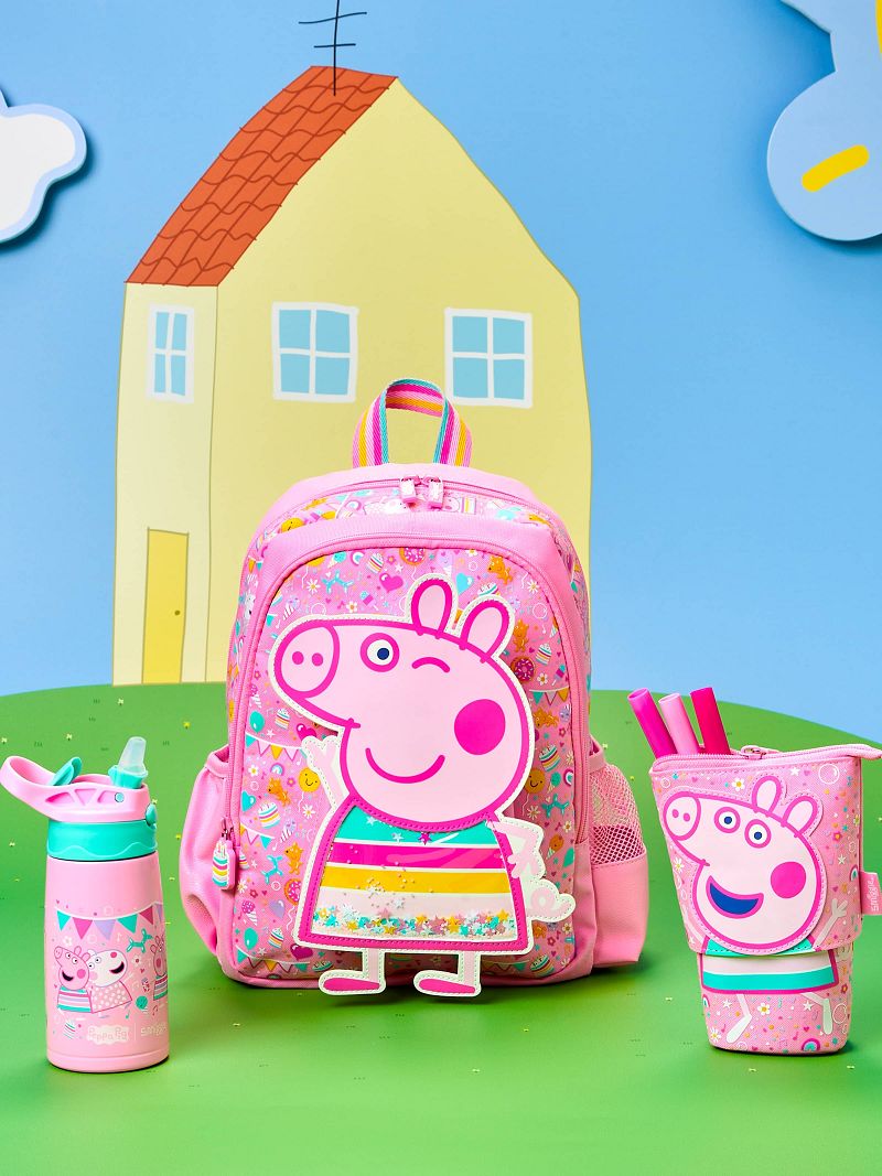 Smiggle: Peppa Pig Junior Character Backpack-Pink