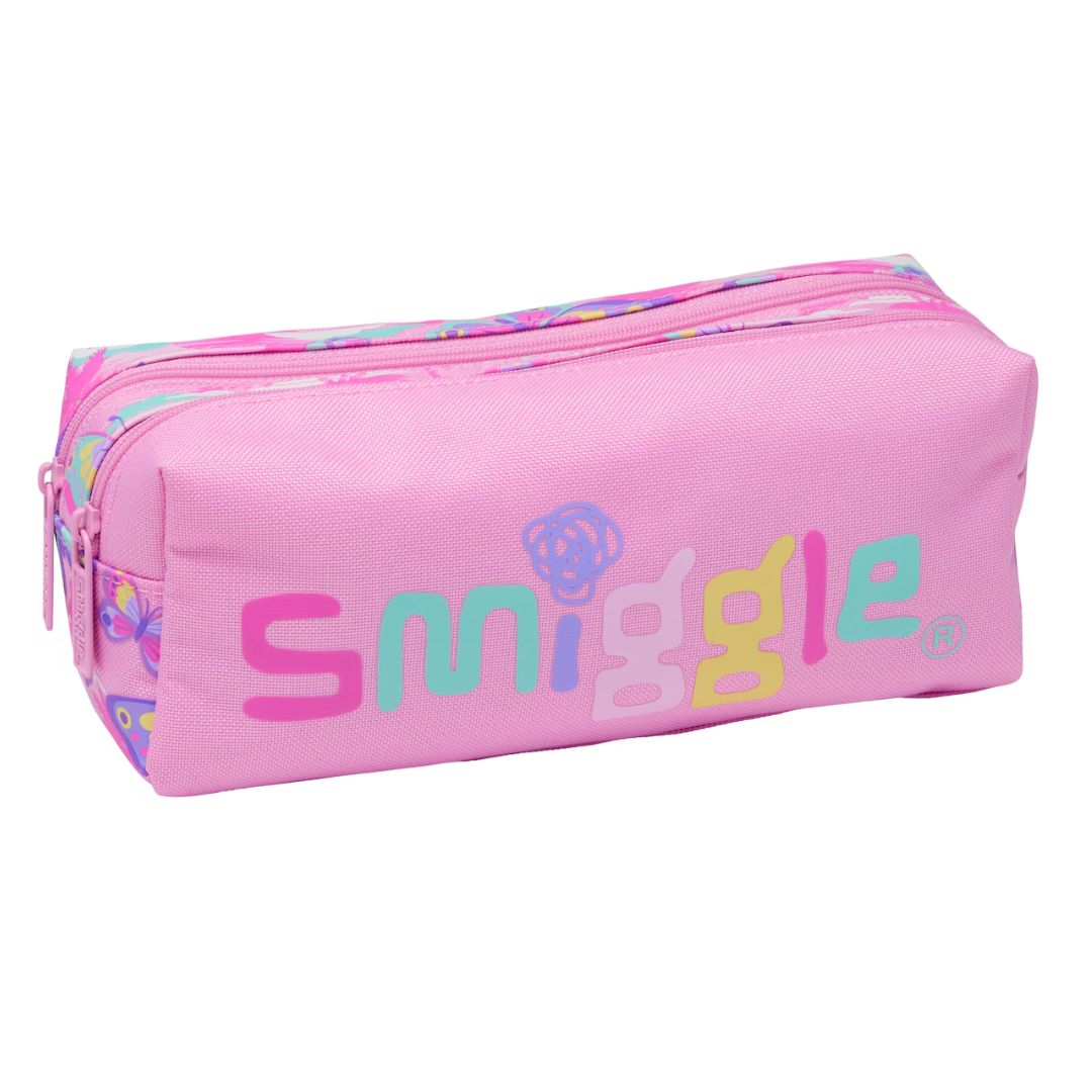 Smggle: Rush Twin Zip Pencil Case - Pink