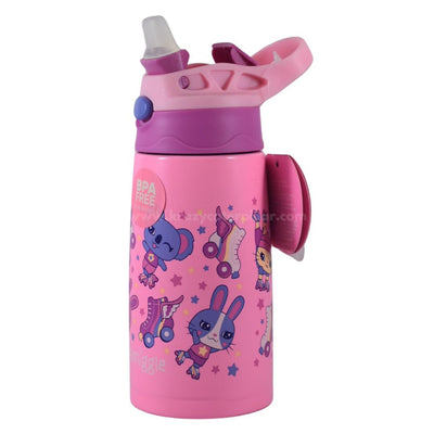 Smiggle Stainless Steel With Flip Spout Drink Bottle - Pink