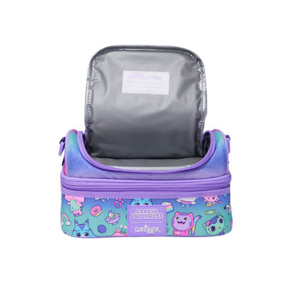 Smiggle Gabby's Dollhouse Double Decker Lunchbox With Strap