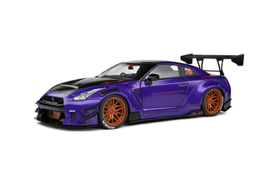 Solido: NISSAN GT-R (R35) W/Liberty Walk Body Kit 2.0 – Purplezilla-2022 (Scale 1:18)