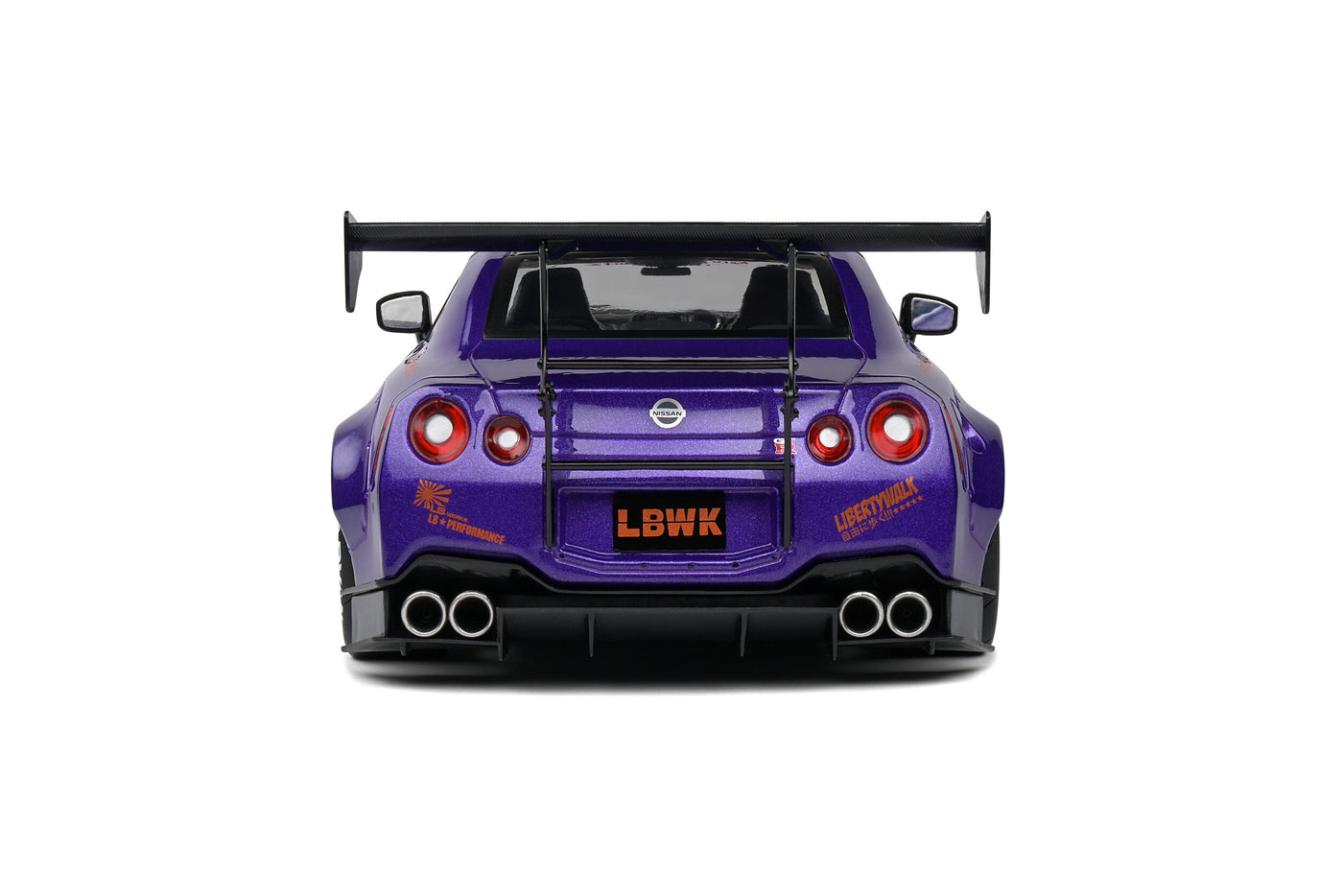 Solido: NISSAN GT-R (R35) W/Liberty Walk Body Kit 2.0 – Purplezilla-2022 (Scale 1:18)