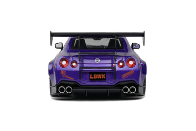 Solido: NISSAN GT-R (R35) W/Liberty Walk Body Kit 2.0 – Purplezilla-2022 (Scale 1:18)