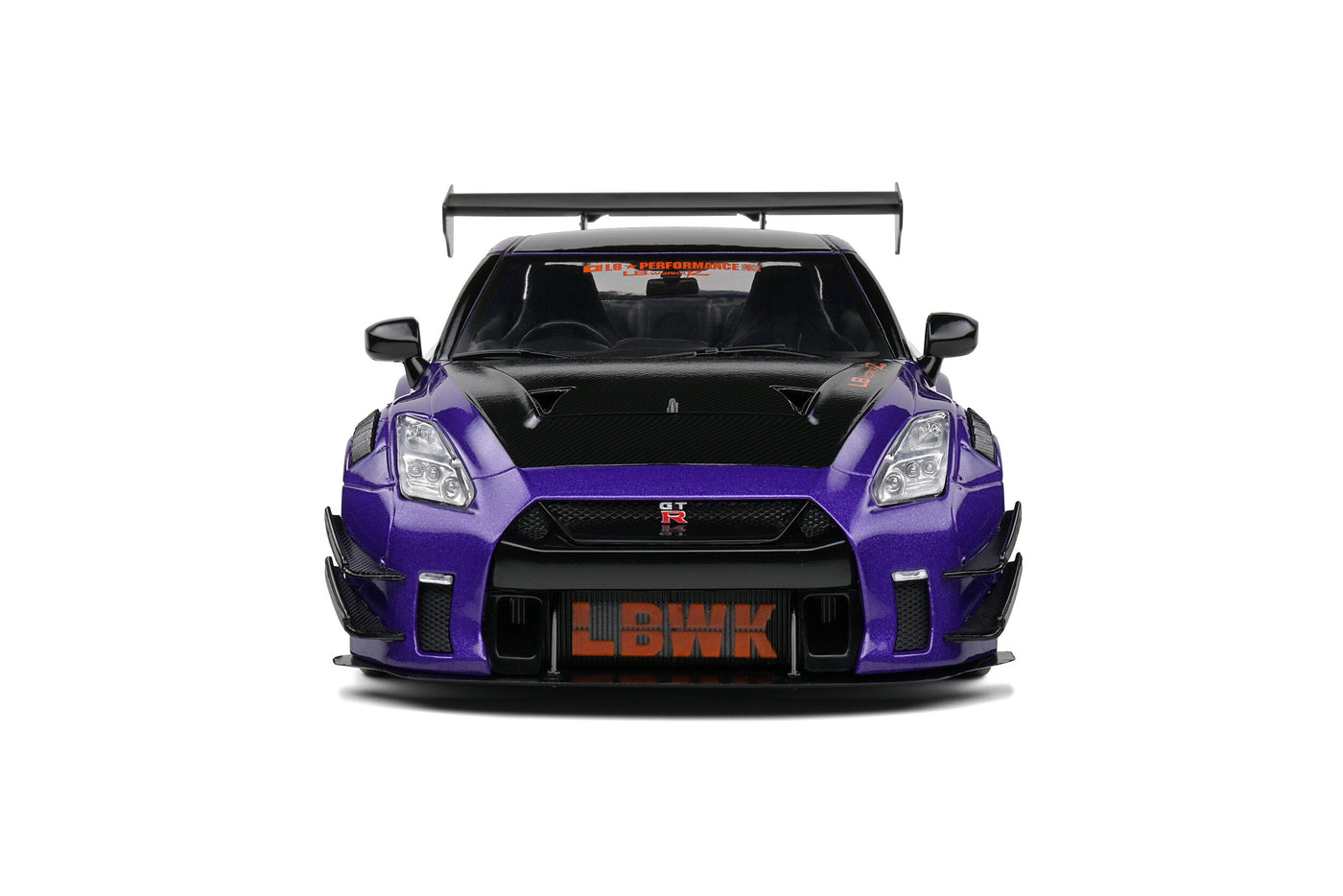 Solido: NISSAN GT-R (R35) W/Liberty Walk Body Kit 2.0 – Purplezilla-2022 (Scale 1:18)