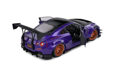 Solido: NISSAN GT-R (R35) W/Liberty Walk Body Kit 2.0 – Purplezilla-2022 (Scale 1:18)