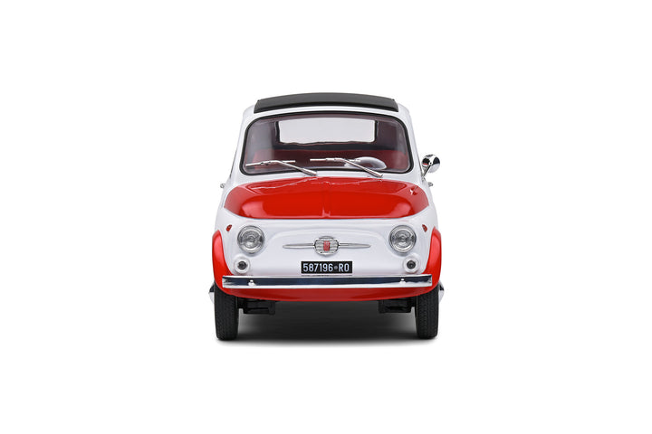 1/18 フィアット500 TURBINA TRIBUTE 1965 赤ツートン Solido 1965 Fiat 500 Turbina Tribute 1:18 – Krazy Caterpillar