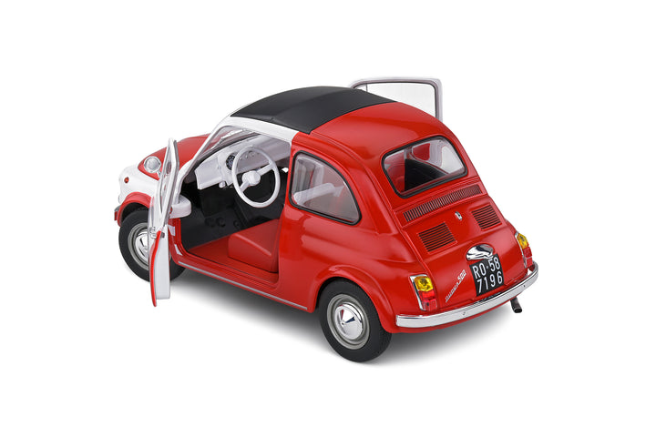 1/18 フィアット500 TURBINA TRIBUTE 1965 赤ツートン Solido 1965 Fiat 500 Turbina Tribute 1:18 – Krazy Caterpillar
