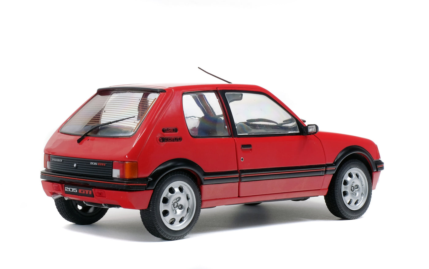 Solido : 1988 Peugeot 205 GTi 1.9L MK I Red Diec-Cast Scale Model (1:18)