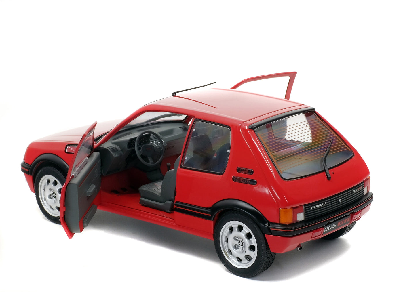 Solido : 1988 Peugeot 205 GTi 1.9L MK I Red Diec-Cast Scale Model (1:18)