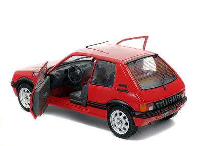 Solido : 1988 Peugeot 205 GTi 1.9L MK I Red Diec-Cast Scale Model (1:18)