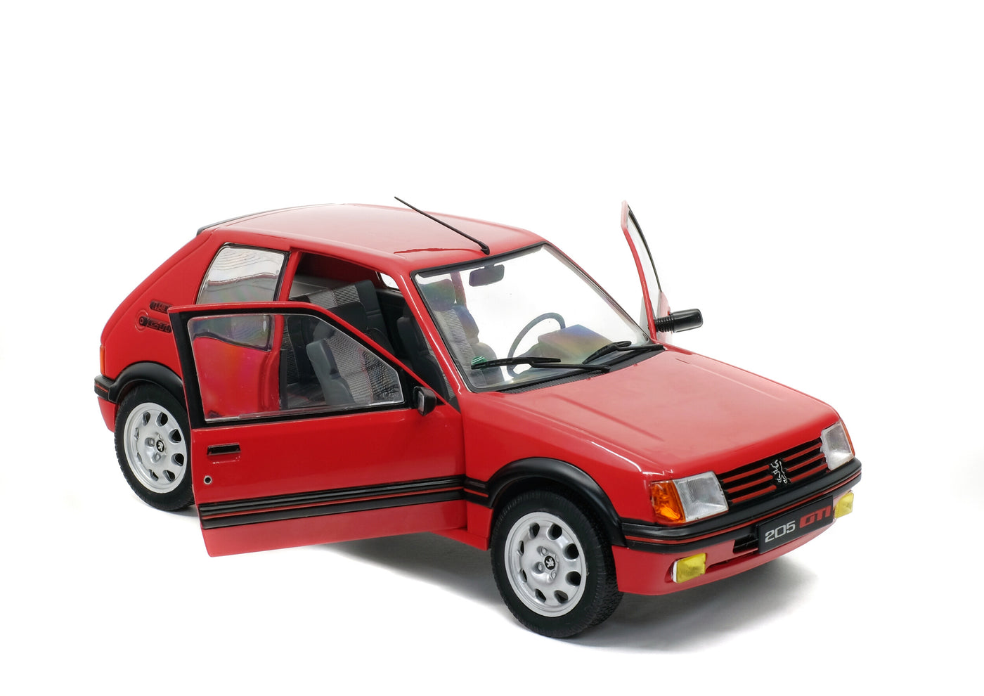 Solido : 1988 Peugeot 205 GTi 1.9L MK I Red Diec-Cast Scale Model (1:18)