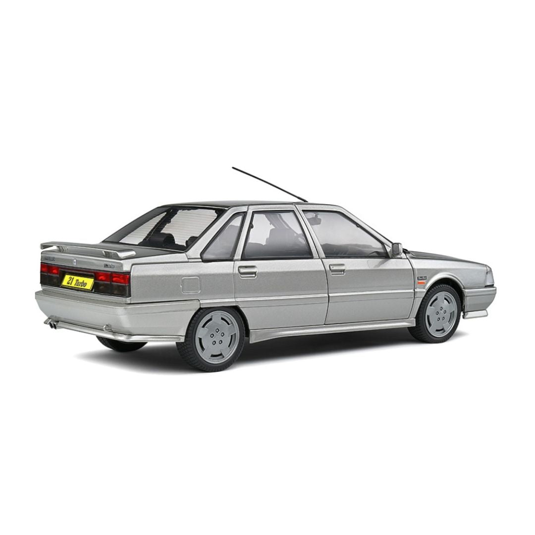 Solido : 1988 Renault R21 Turbo MKII silver Die-Cast Scale Model (1:18)