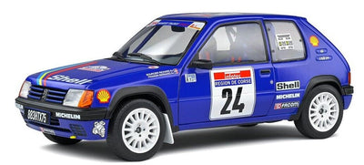 Solido : 1990 Peugeot 205 Rallye #24 Die-Cast Scale Model (1:18)