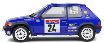 Solido : 1990 Peugeot 205 Rallye #24 Die-Cast Scale Model (1:18)