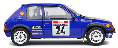 Solido : 1990 Peugeot 205 Rallye #24 Die-Cast Scale Model (1:18)