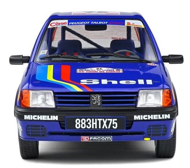 Solido : 1990 Peugeot 205 Rallye #24 Die-Cast Scale Model (1:18)