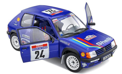 Solido : 1990 Peugeot 205 Rallye #24 Die-Cast Scale Model (1:18)