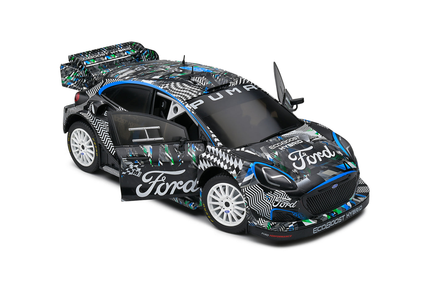 Solido Ford Puma Rally1 Hybrid - Goodwood Festival Of Speed 2021 - 1:18 Die-Cast Scale Model