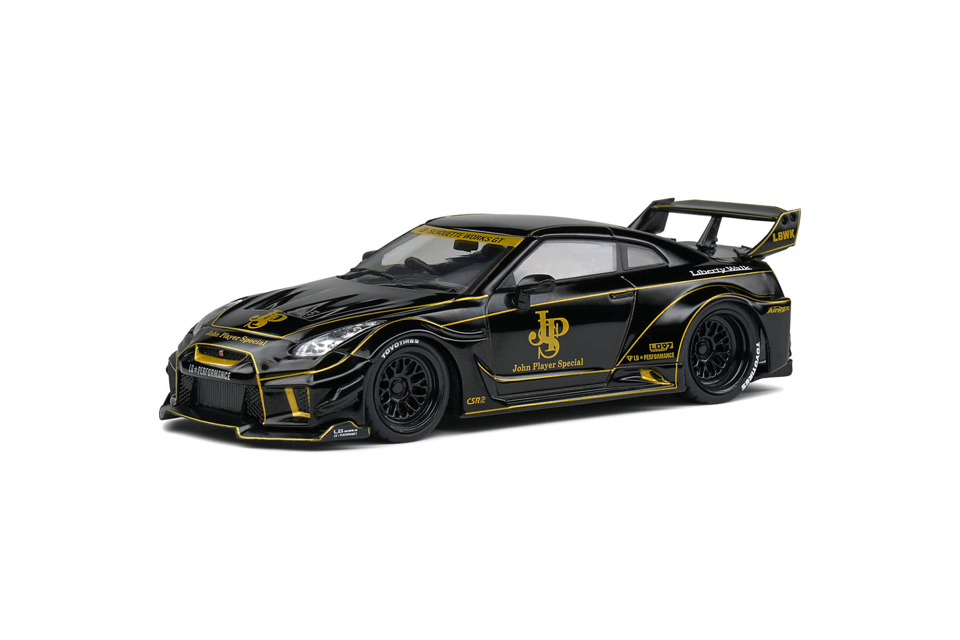 Solido Nissan GTR-R R35 Liberty Walk Body Kit: John Player Special - Die Cast Scale Model