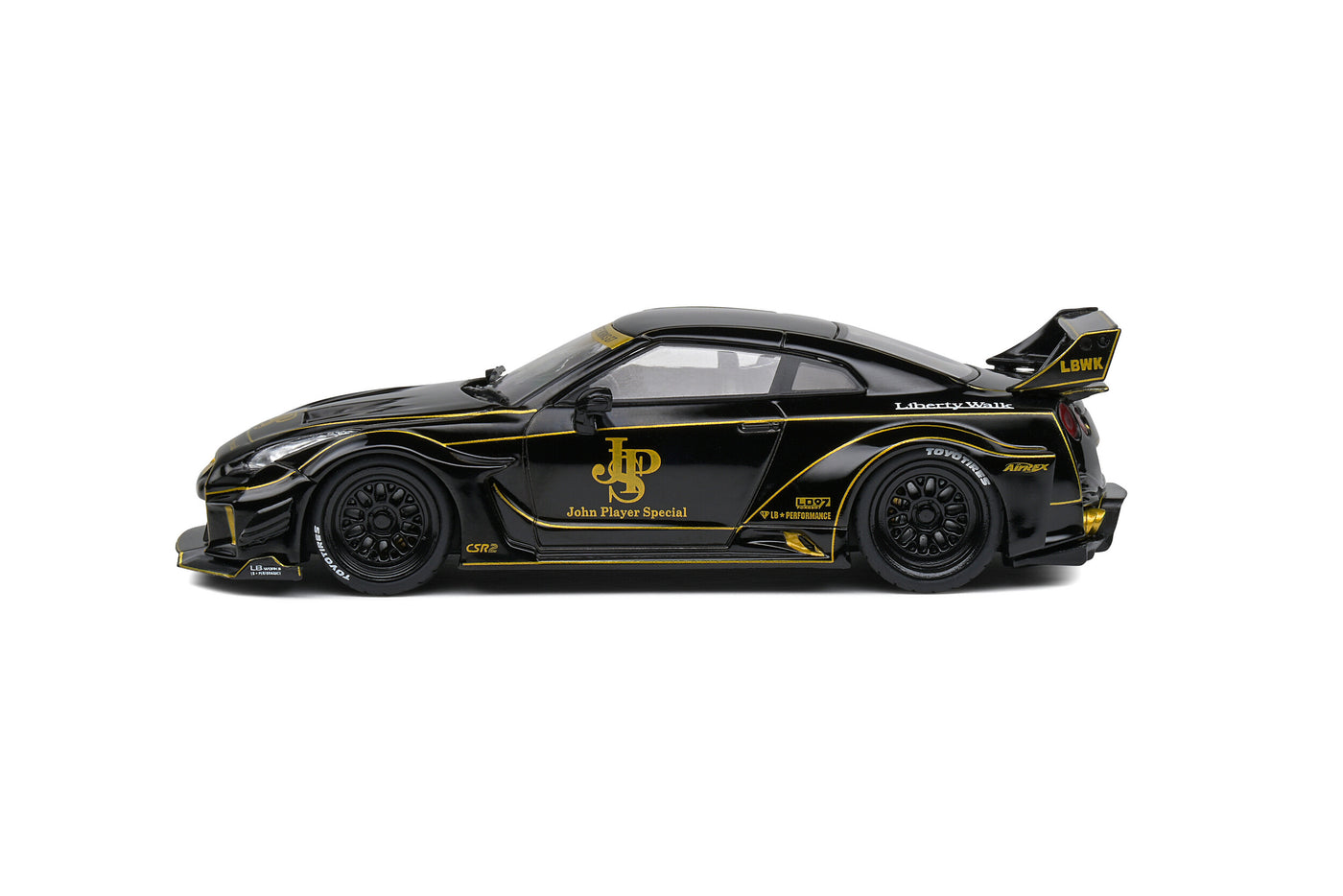 Solido Nissan GTR-R R35 Liberty Walk Body Kit: John Player Special - Die Cast Scale Model