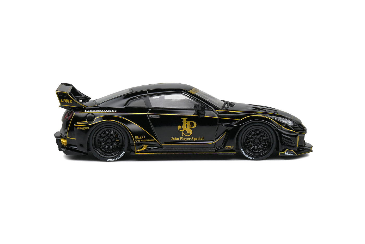 Solido Nissan GTR-R R35 Liberty Walk Body Kit: John Player Special - Die Cast Scale Model