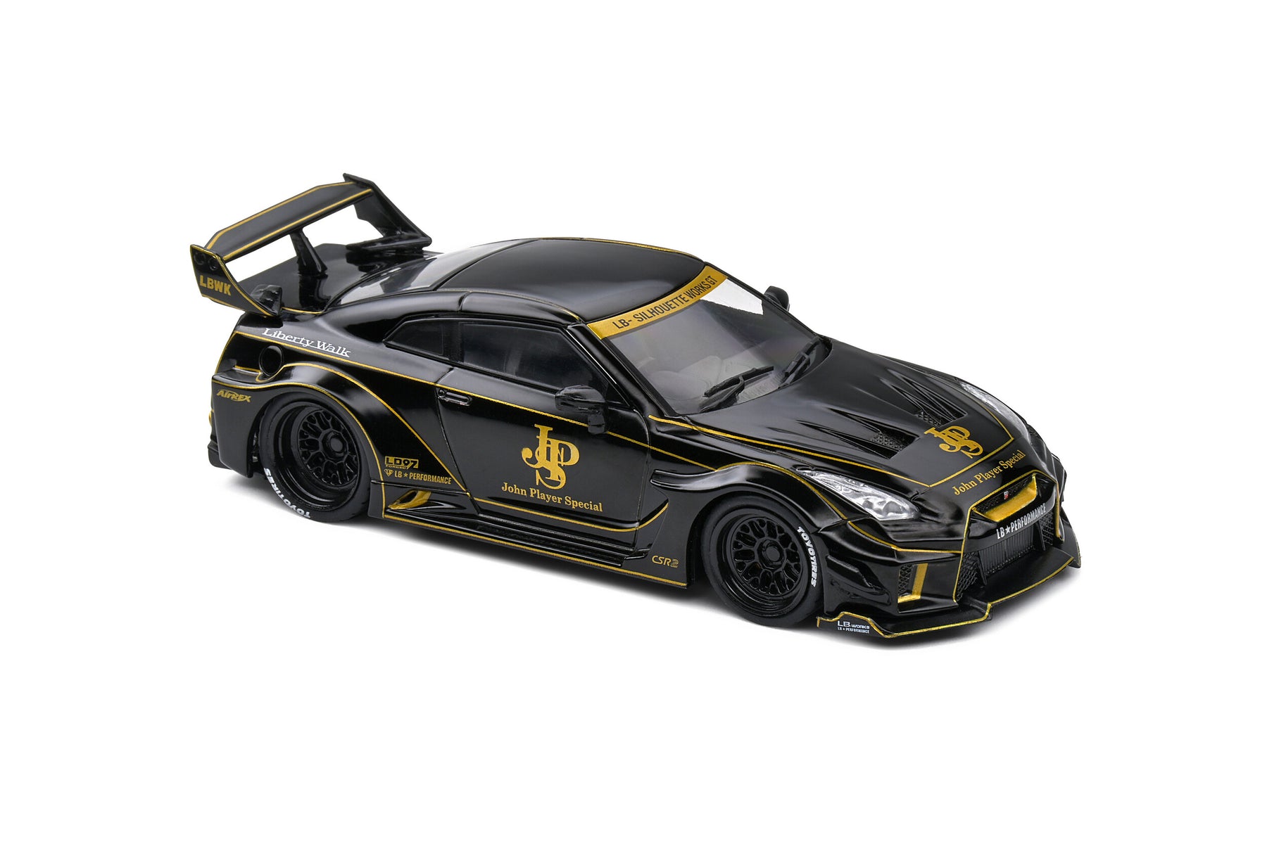 Cm Model R35 Solido Nissan GTR-R R35 Liberty Walk Body Kit: John Player Special - D ...