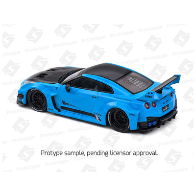 Solido Nissan GTR35 LBWK Silhouette Miami Blue 2019 - 1:43