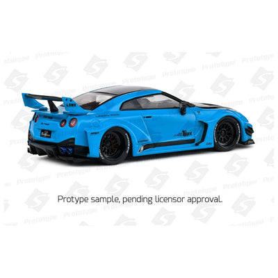 Solido Nissan GTR35 LBWK Silhouette Miami Blue 2019 - 1:43