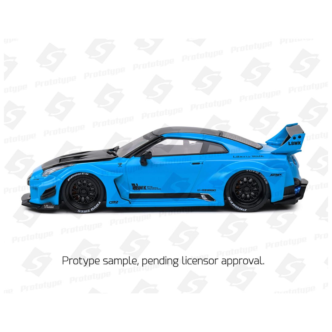 Solido Nissan GTR35 LBWK Silhouette Miami Blue 2019 - 1:43