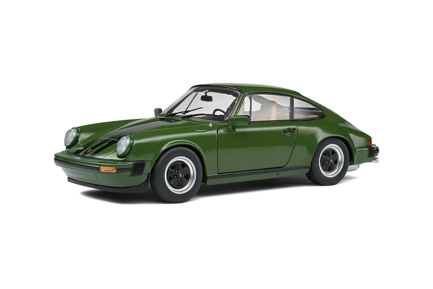 Solido: Porshce 911 SC- Olive Green Die-Cast Scale Model (1:18)