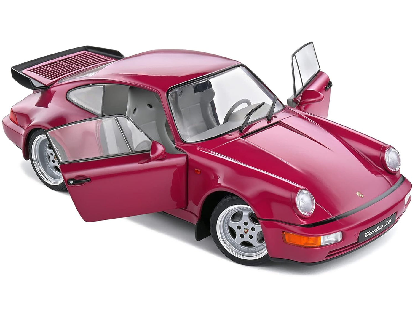 1991 Porsche 911 964 Turbo 3.6 Star Ruby 1:18 Solido diecast scale model