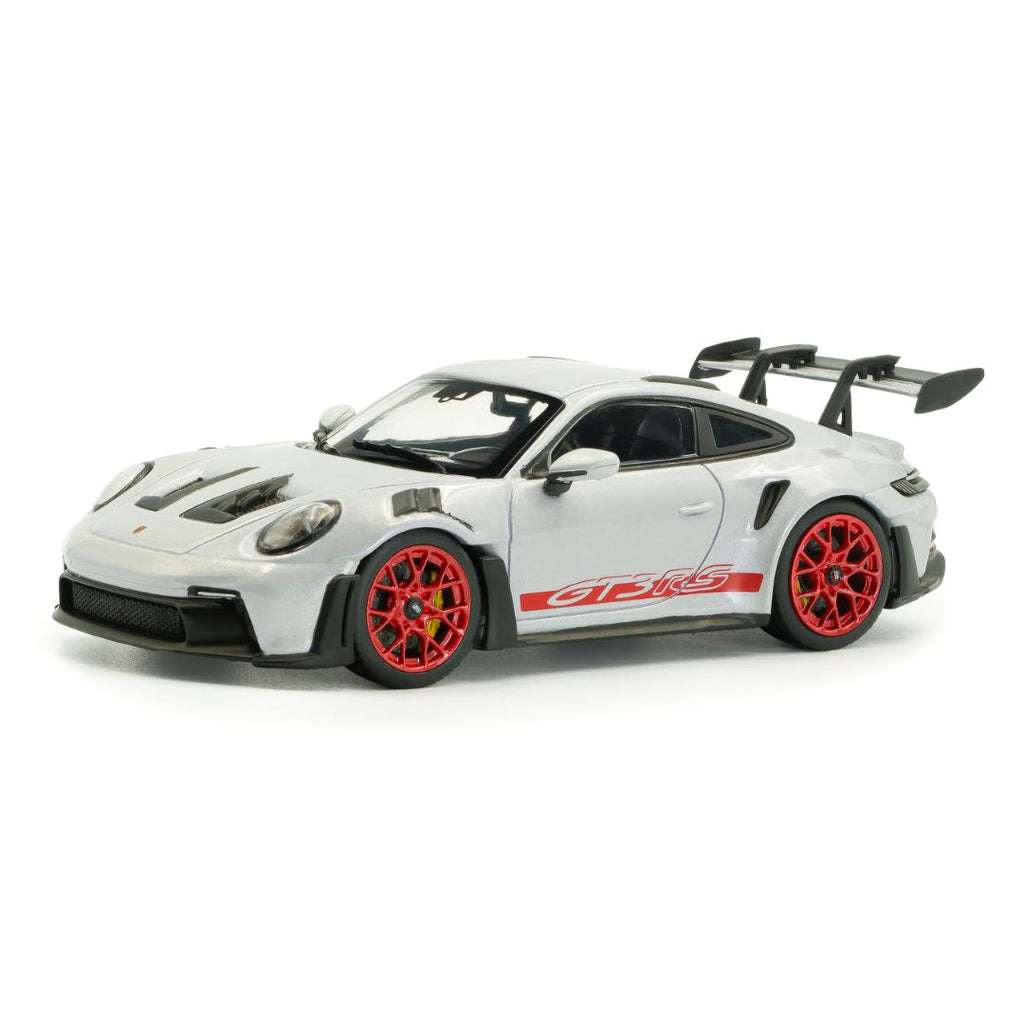 Solido: Porsche 911 (992) GT3 RS – Ice Grey Metallic w/Pyro Red – 2023