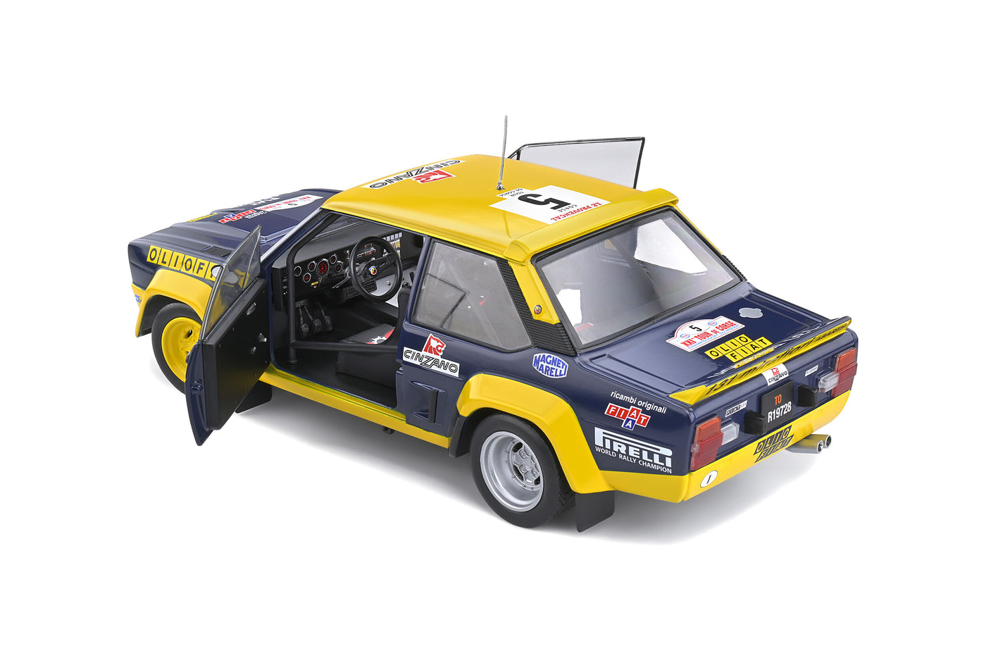 Solido : 1977 Fiat 131 Abarth Tour De Corse #5  B. Darniche/A. Mahe Die-Cast Scale Model