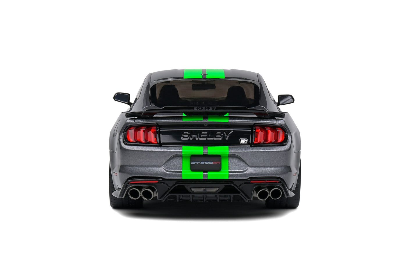 Solido: Ford Mustand Shelby GT500 – Carbonized Grey / Neon Green Stripes – 2020 (Scale 1:18)