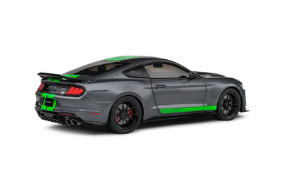 Solido: Ford Mustand Shelby GT500 – Carbonized Grey / Neon Green Stripes – 2020 (Scale 1:18)