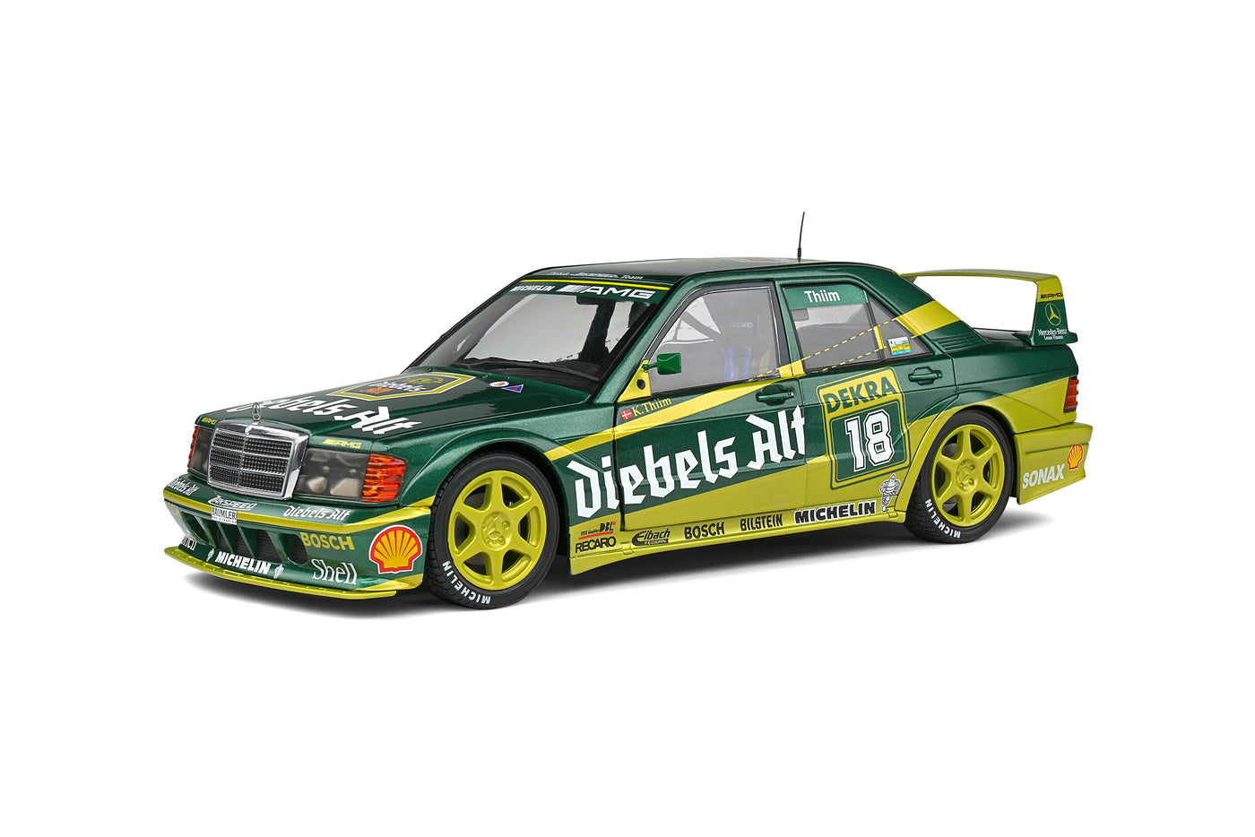 Solido : Mercedez Benz 190 (W201) EVO II – DTM – 1992 – #18 K.THIM (1:18)