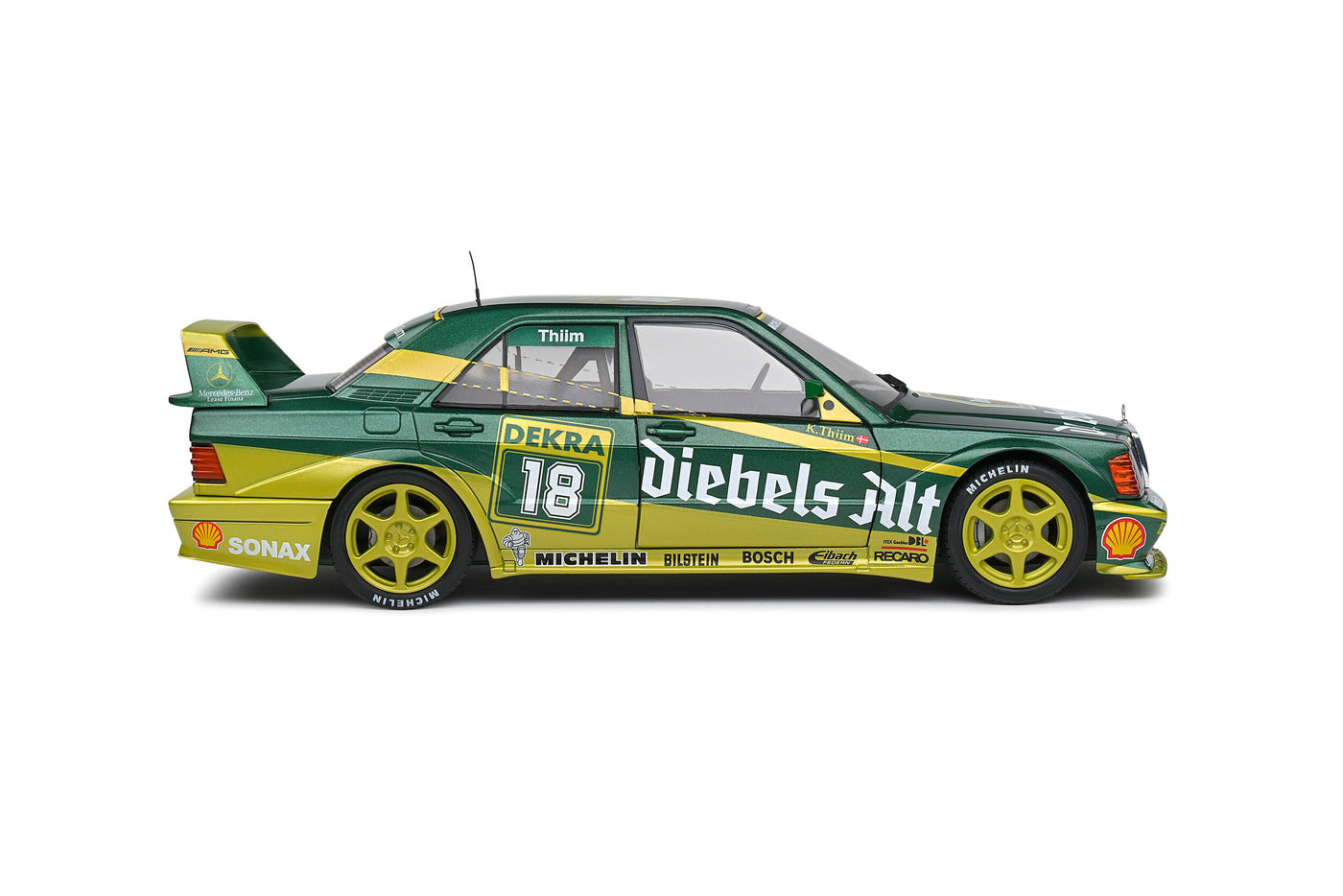 Solido : Mercedez Benz 190 (W201) EVO II – DTM – 1992 – #18 K.THIM (1:18)