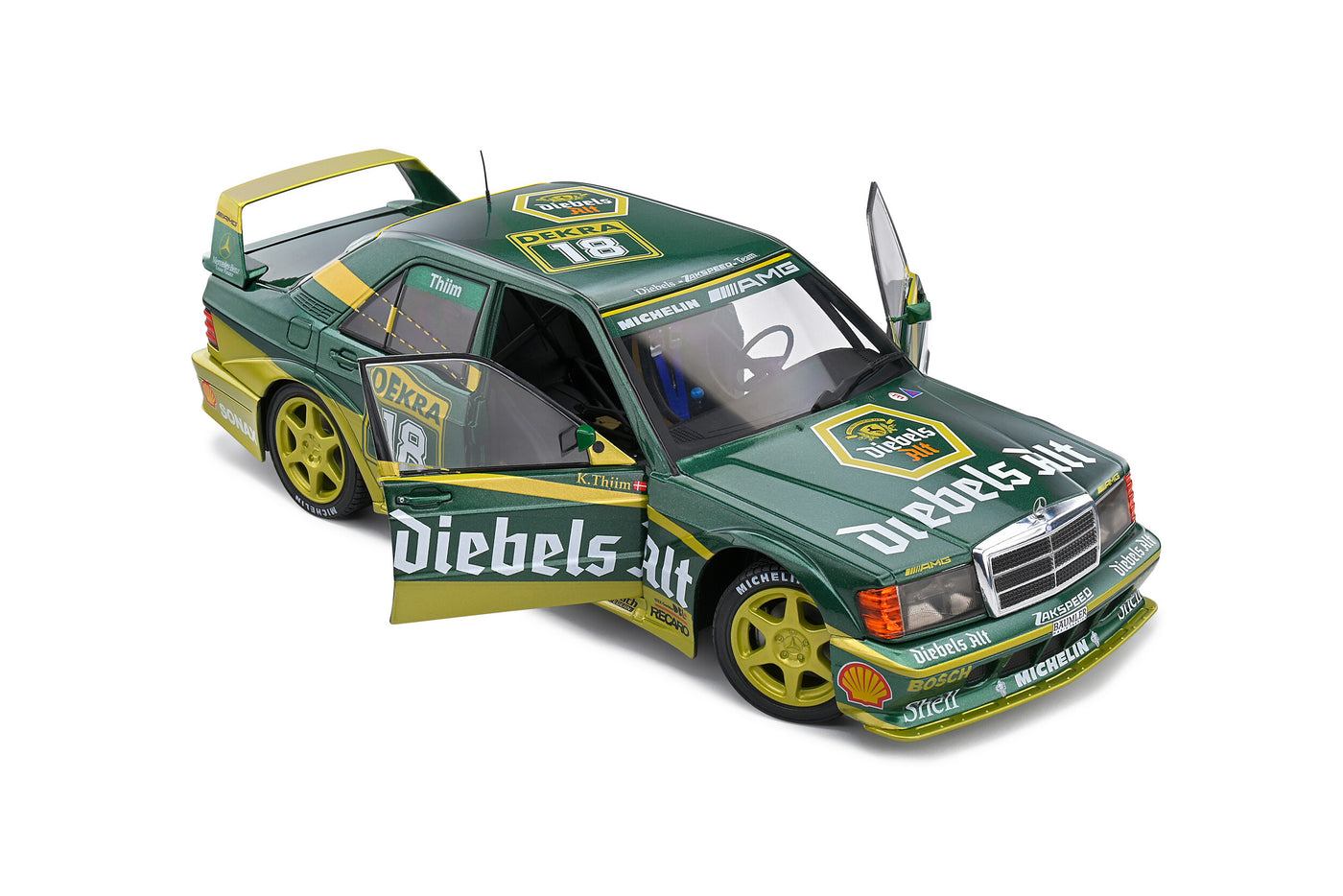 Solido : Mercedez Benz 190 (W201) EVO II – DTM – 1992 – #18 K.THIM (1:18)