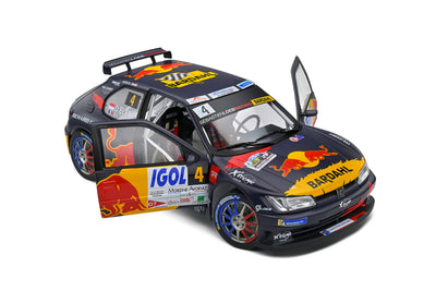 Solido: Peugeot 306 Maxi 2021 Rally Mont Rally Mont Blanc S.Loeb/ D. Elena (1:18)