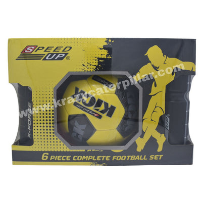 Speed Up 6 Pieces Complete Football Set - Yellow