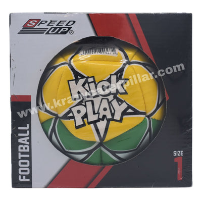 Speed Up: Kick Play Size 1 Football - Yellow and Dark Green