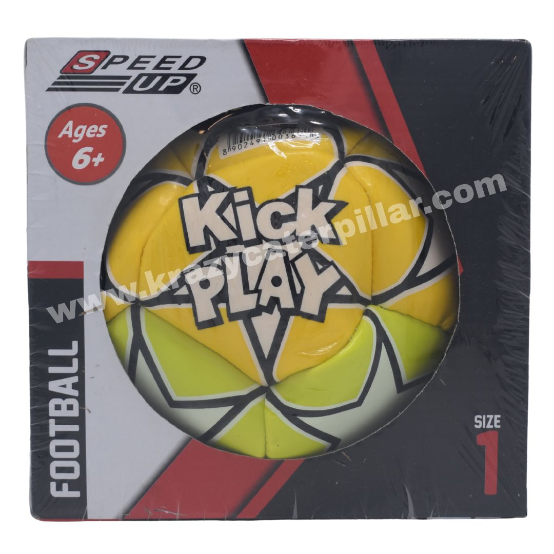 Speed Up Kick Play Football Size 1 - Yellow and Light Green