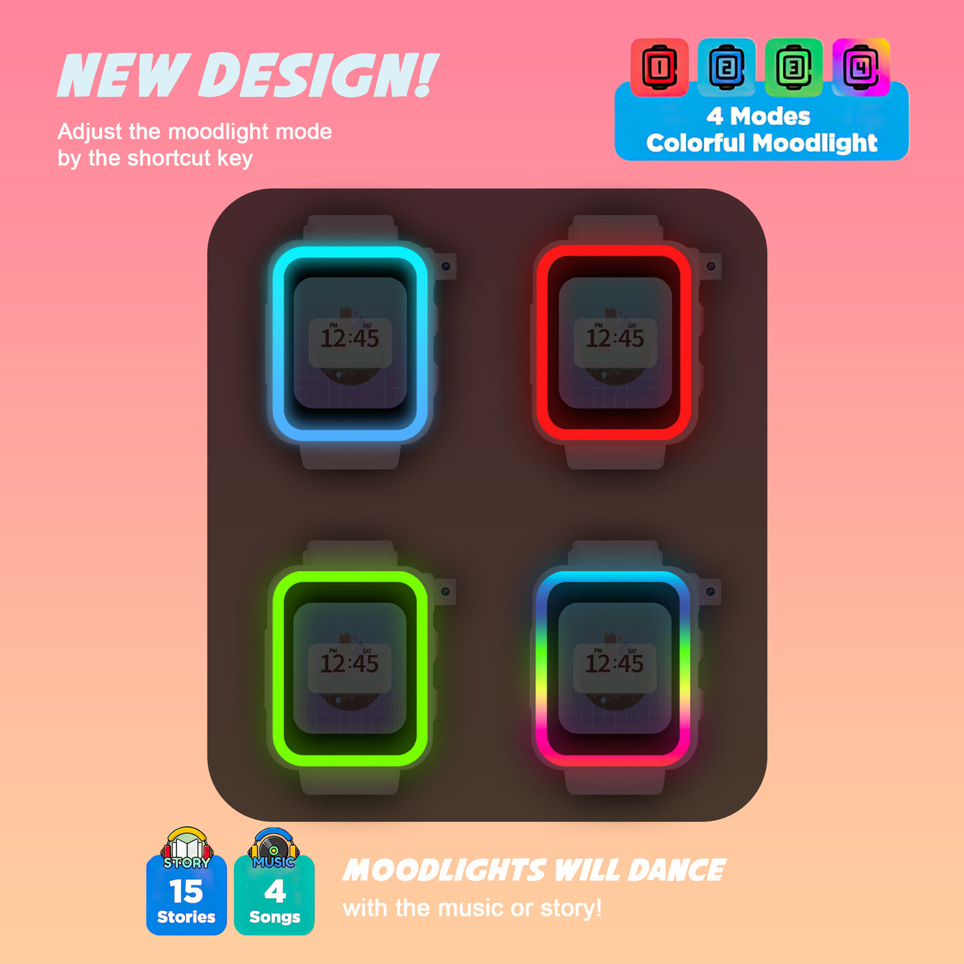 Spiky: Chimera -Pink Smart Watch for Kids