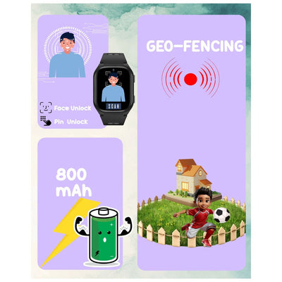 Spiky Chimera Android Smartwatch with Built in Jarvis AI - Black