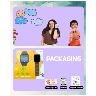 Spiky Chimera Android Smartwatch with Built in Jarvis AI - Black