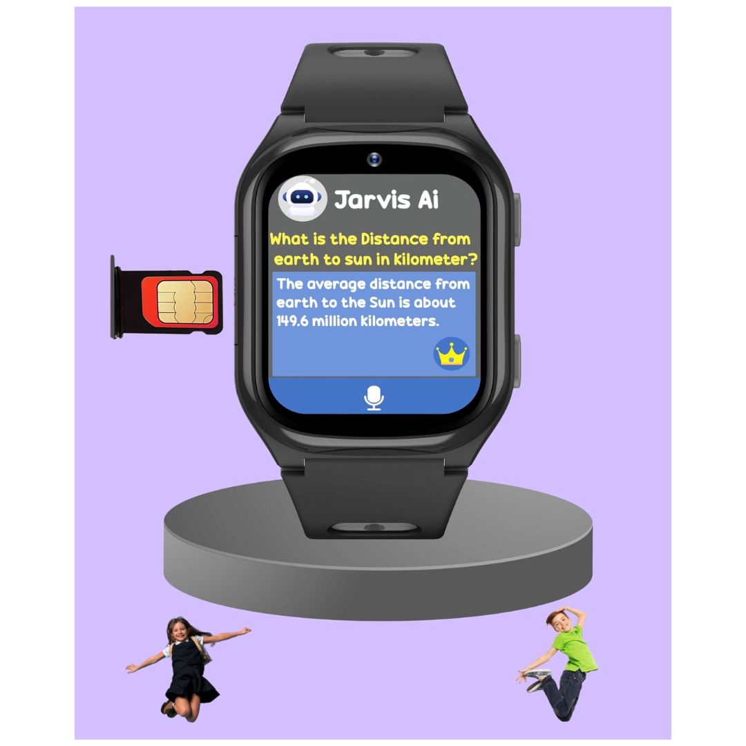 Spiky Chimera Android Smartwatch with Built in Jarvis AI - Black