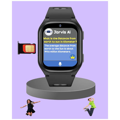 Spiky Chimera Android Smartwatch with Built in Jarvis AI - Black