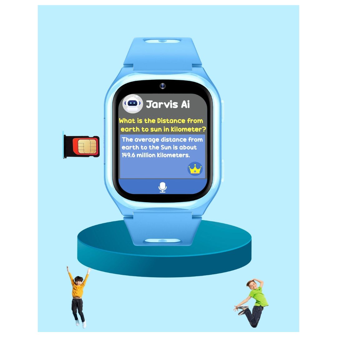 Spiky Chimera Android Smartwatch with Built in Jarvis AI - Blue