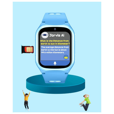 Spiky Chimera Android Smartwatch with Built in Jarvis AI - Blue